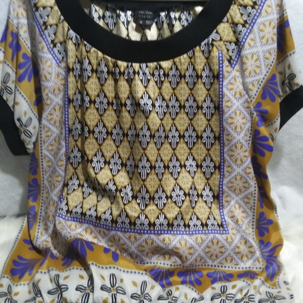 Nicole Miller silky blouse